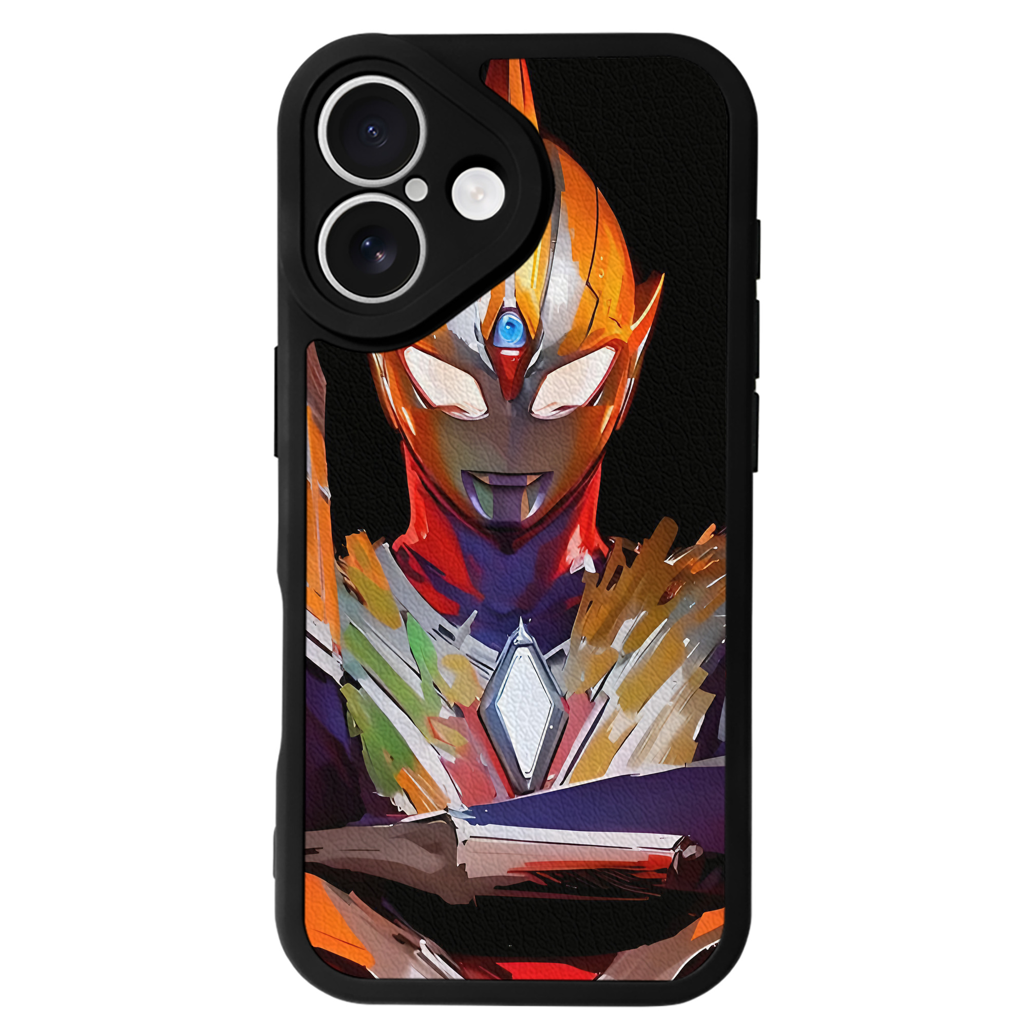 （画像用） ウルトラマン Ultraman 【iPhone 16シリーズ対応】シリコンスマホケース（レザー調） 材質：シリコン